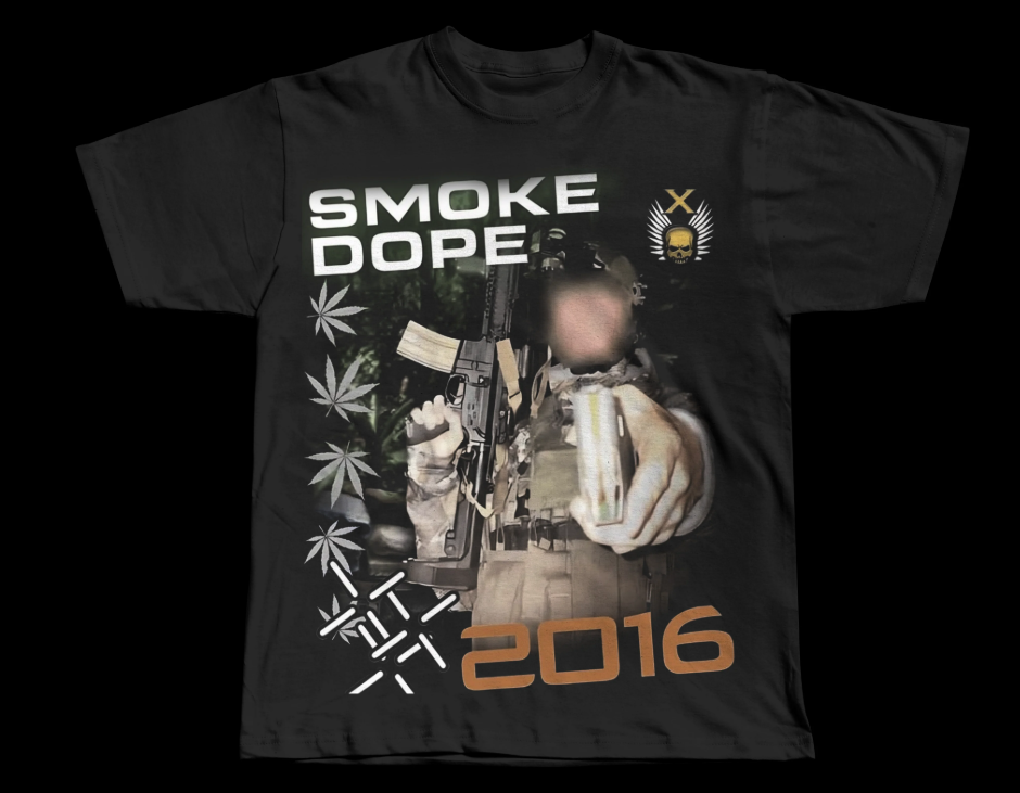 "SMOKEDOPE2016" TEE