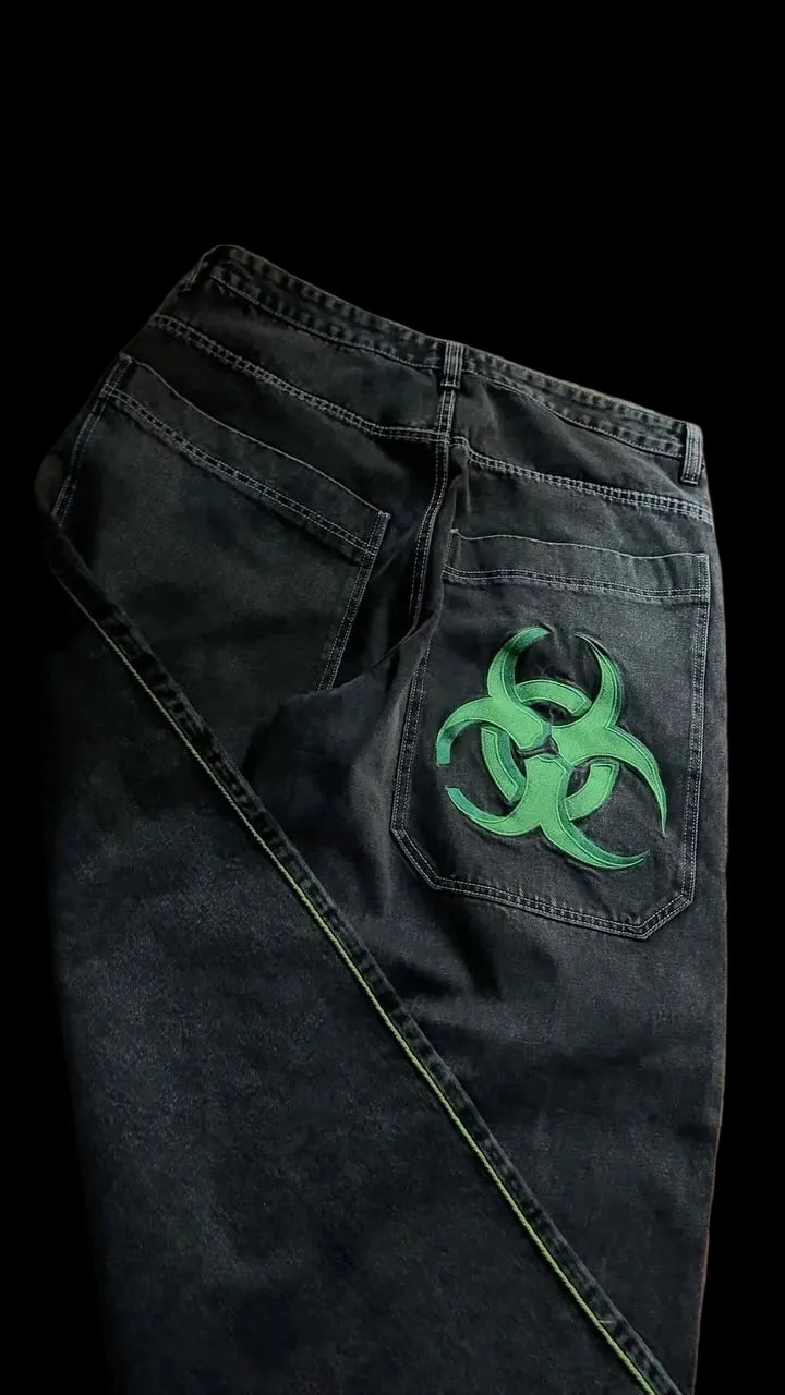 "R4DIOACTIVE" BAGGY DENIM JEANS