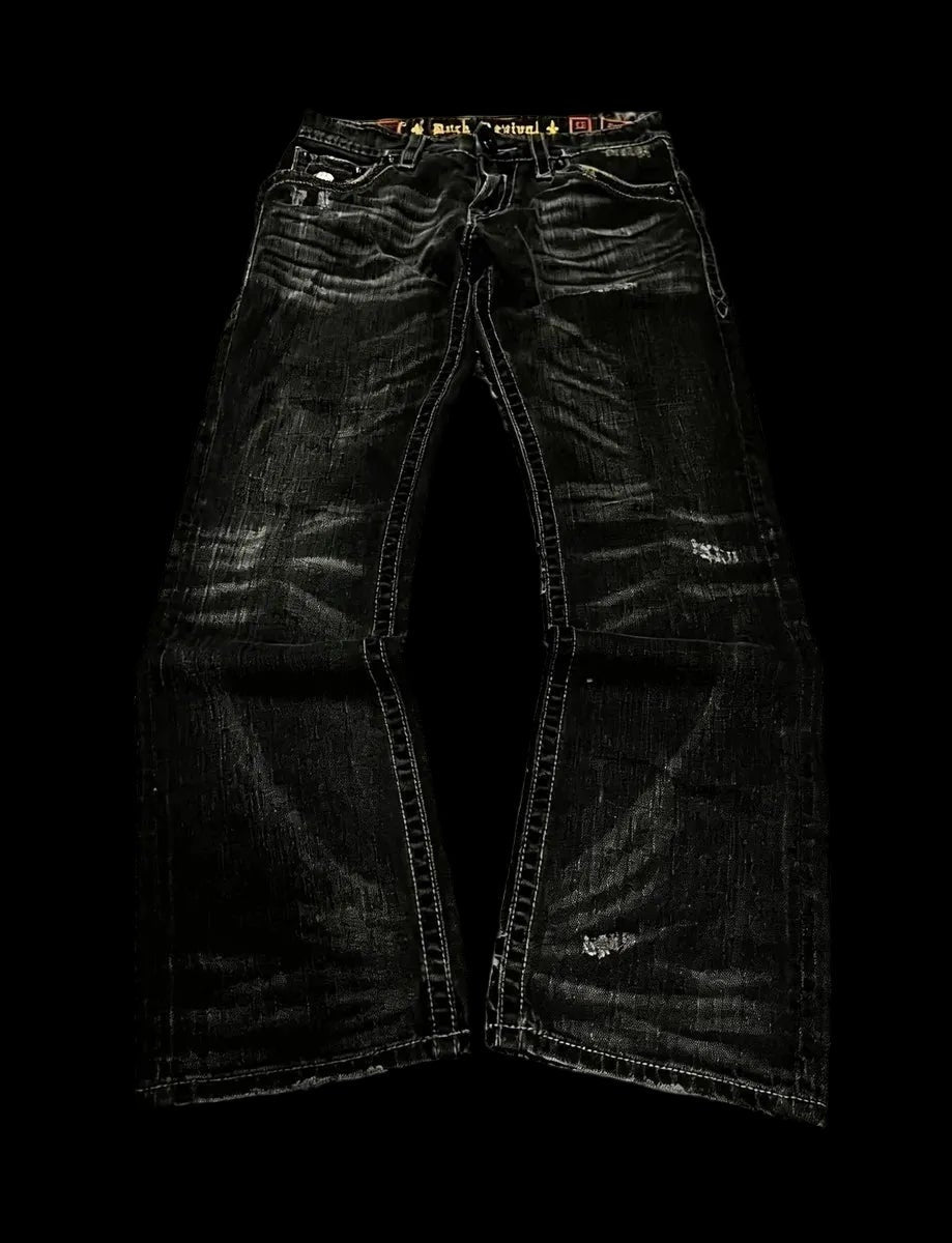 "REVIVAL" FLARED JEANS