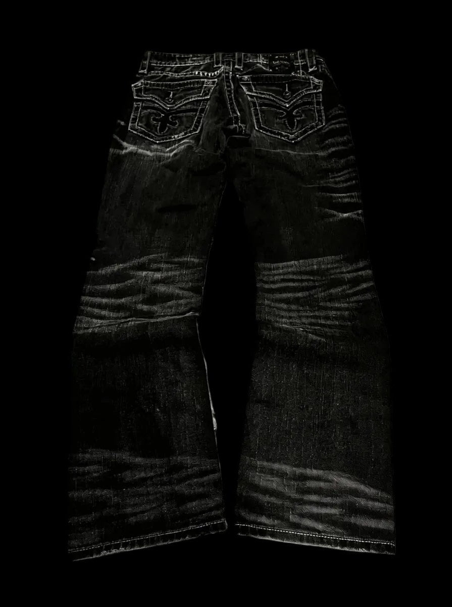"REVIVAL" FLARED JEANS